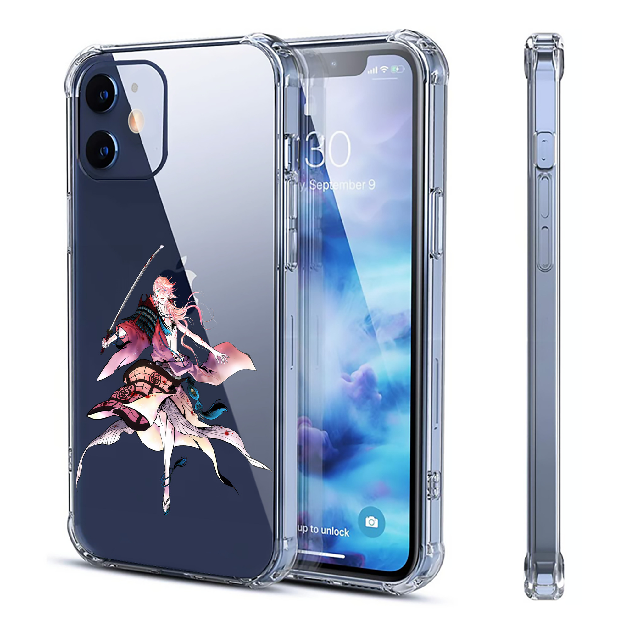 （画像用） 刀剣乱舞 Touken Ranbu 【iPhone 12シリーズ対応】透明スマホケース（クリアソフトケース）